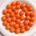 Nahaufnahme glänzender 16mm orangefarbener Acryl-Rundperlen für DIY-Schmuckherstellung - 16mm (Pro Perle) / Orange