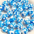 Blaue 16mm Herzmuster-Resin-Perlen für DIY-Schmuck und Schlüsselanhänger-Zubehör - 16mm (Öffnung ca. 2mm) / See Blau