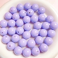 Makroaufnahme von 16mm Lavendel Acrylperlen in einer Schale für DIY Schmuckherstellung - 16mm (Pro Perle) / Helllila