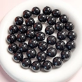 Polierte 16mm schwarze Acryl-Rundperlen in Keramikschale für DIY-Schmuckherstellung - 16mm (Pro Perle) / Schwarz