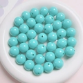 Himmelblaue 16mm Acrylperlen in Keramikschale für DIY Schmuckherstellung - 16mm (Pro Perle) / Pfauengrün