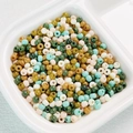 Detail of 4mm high-quality uniform glass seed beads in Morandi colors for DIY jewelry - (Sold by Pack/Approx 200 Pcs) Diameter 4mm Hole 1.2mm / 10