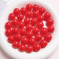 Glänzende rote 16mm Acrylperlen mit Lackierung für DIY Schmuck und Schlüsselanhänger - 16mm (Pro Perle) / Rot