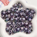 Dettaglio di perline viola a forma di caramella con rivestimento AB per gioielli fai-da-te - Perla Caramella