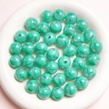 16mm mint green glitter acrylic heart beads for DIY phone chains and jewelry making - 16mm / Peacock Green