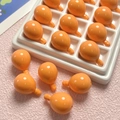Makroaufnahme von glänzenden orangefarbenen Heißluftballon-Perlen für DIY-Schmuckzubehör - 18*26mm / Orange