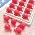 Rosa glänzende Heißluftballon-Perlen für DIY-Schmuck und Handyketten-Zubehör Set - 18*26mm / Rosenrot