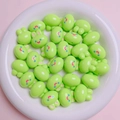 Detail of 20mm neon green acrylic rabbit beads for DIY phone chains and jewelry - 20mm (2mm Aperture) / Glossy Light Green
