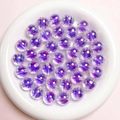 Transparente 16mm violette irisierende UV-Harzperlen für DIY-Schmuckherstellung - Durchmesser ca. 16mm Öffnung ca. 2.5mm / Lila