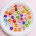 16mm multi-colored UV transparent beads with iridescent finish for DIY jewelry crafts - Diameter about 16mm Aperture about 2.5mm / Random Mixed Colors