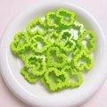 Lime green acrylic heart beads with pixel design for DIY phone chains and accessories - 02-green [outer Frame] / (sold Per Piece) Diameter Approximately 25*29mm Aperture Approximately 2.8mm