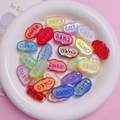 Colorful cloud-shaped acrylic beads with cute lettering for DIY jewelry and phone charms - Random Mixed Colors