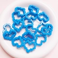 Blue acrylic pixel heart beads for DIY jewelry and phone chain accessories decoration - Diameter approx 25*29mm (Sold per piece) / 11-Heart Frame-Royal Blue