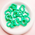 Neon green pixel heart acrylic beads for DIY jewelry and phone chain accessories - 12--dark Green [outer Frame] / (sold Per Piece) Diameter Approximately 25*29mm Aperture Approximately 2.8mm