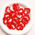 Red 8-bit pixel heart acrylic beads for DIY jewelry and phone chain accessories - 14-bright Red [outer Frame] / (sold Per Piece) Diameter Approximately 25*29mm Aperture Approximately 2.8mm