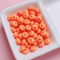 Dettaglio di perline a forma di abaco in acrilico arancione per gioielli fai-da-te - 8mm (Foro 1.5mm) / Arancione (07)