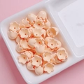 Glossy lily of the valley acrylic flower beads in orange pink for DIY jewelry crafts - Sold per piece / Light Orange