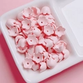 Macro shot of pink lily of the valley acrylic beads for DIY jewelry making and crafts - Sold per piece / Light Pink