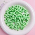Mint green 7mm acrylic cube beads with large holes for DIY jewelry making and crafts - 100Pcs Per Pack / Light Green