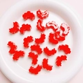 Vibrant red pixel heart acrylic beads for DIY phone chain and jewelry crafting - Diameter approx 25*29mm (Sold per piece) / 09-Inner Core-Red
