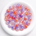 16mm UV Farbverlauf Perlen mit Crackle Effekt für DIY Schmuck und Handyketten - 16mm / Verlauf Orange Violett