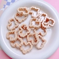 Light peach pink pixel heart acrylic beads for DIY jewelry and phone chains - 01-light Brown [outer Frame] / (sold Per Piece) Diameter Approximately 25*29mm Aperture Approximately 2.8mm