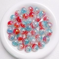 Cuentas de 16mm con degradado de color UV para bisutería DIY en un plato de cerámica - 16mm / Degradado Azul Rojo