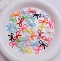 Gekleurde legering strikkralen voor handgemaakte DIY sieraden en telefoon hangers - Willekeurig Gemengde Kleuren