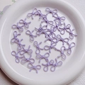 DIY purple alloy bow beads for handmade jewelry making and phone chain crafts - Purple
