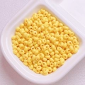 DIY jewelry making accessories featuring high-gloss yellow 4mm acrylic seed beads - Diameter 4mm Hole 1.2mm / Yellow