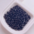 Polished 4mm black acrylic teardrop beads in tray for DIY bracelet making - Diameter 4mm Hole 1.2mm / Black