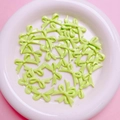 Levendige limoengroene strik kralen van legering voor DIY sieraden en bedeltjes - 16.5x27mm (H3-Gestipte Strik) / Groen