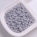 Perles gouttes en acrylique 4mm lilas pour création de bijoux et chaînes de téléphone - Diamètre 4mm Trou 1.2mm / Gris