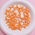 Levendige oranje strikkralen van legering met geweven textuur voor DIY-sieraden maken - 16.5x27mm (H3-Gestipte Strik) / Oranje