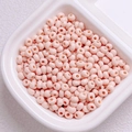 Perles en acrylique rose clair de 4mm pour bracelets DIY et accessoires de bijoux - Diamètre 4mm Trou 1.2mm / Orange Clair
