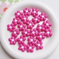 20mm pink acrylic flower beads for DIY phone chains and keychains jewelry making - Rose Red