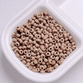 Perles de rocaille 4mm acrylique café clair en forme de goutte pour bijoux DIY et bracelets - Diamètre 4mm Trou 1.2mm / Marron