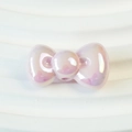 Roze iriserende strikkralen voor DIY-sieraden en accessoires voor telefoonkettingen - 15x26mm / Koraalroze