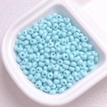 Perles en acrylique bleu clair 4mm en forme de goutte pour bracelets et bijoux DIY - Diamètre 4mm Trou 1.2mm / Cyan