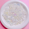 Kleurrijke aurora acryl hartkralen voor DIY-telefoonkettingen en sieraden - Wit