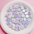 Perle fantasma luminose in acrilico con rivestimento UV per gioielli fai-da-te e accessori - Blu Latte