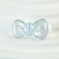 Perla a fiocco blu iridescente con rivestimento UV per la creazione di gioielli fai-da-te - 15x26mm / Blu Chiaro Trasparente