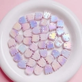 Perline a fantasma in acrilico con rivestimento UV e sfumatura colorata per gioielli DIY - Viola Latte