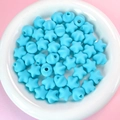 16mm hellblaue Sternperlen mit mattem Finish für DIY-Schmuck und Schlüsselanhänger - See Blau