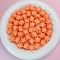 16mm hellorange matte Sternperle aus hochwertigem Silikon für DIY Schlüsselanhänger - Orange