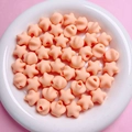16mm matte cremefarbene Sternperlen für DIY-Schmuck und Schlüsselanhängerprojekte - Hellorange