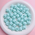 16mm hellblaue matte Sternperlen mit Mittelloch für DIY Handyketten Bastelarbeiten - Mintgrün
