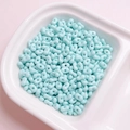 Light blue acrylic peanut beads with double holes for DIY jewelry and bracelets - 200 Pieces/Pack (Approx. 4x6mm) / Bright Lime Green