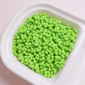 Grass green dual-hole acrylic peanut beads for DIY jewelry and mobile chains - 200 Pieces/Pack (Approx. 4x6mm) / Glossy Green