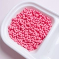 Pink candy acrylic double-hole peanut beads for DIY jewelry and phone chains - 200 Pieces/Pack (Approx. 4x6mm) / Glossy Rose Red